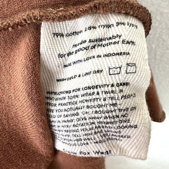 Stone Fox Swim Jaya Sweatpants Terry Cloth Pull On Jogger Pants XS SMALL Brown - Picture 6 of 6